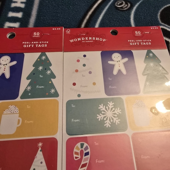 3/$15 New wondershop at target Christmas peel and stick gift tags 190 total - Picture 3 of 6
